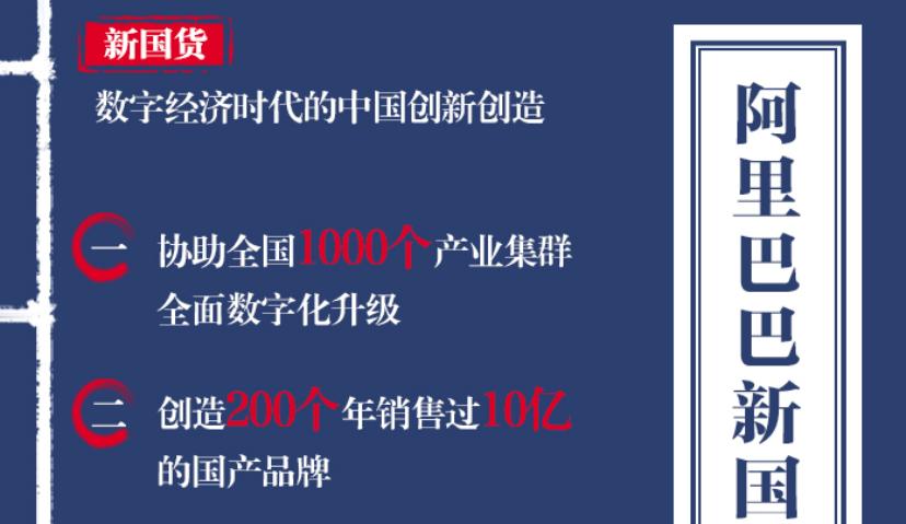 阿里发布新国货计划，要造200个年销售过10亿的国产品牌