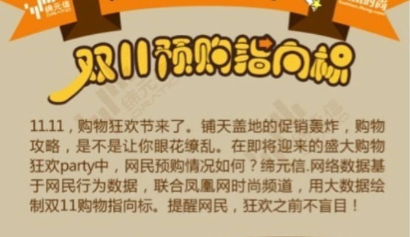 大数据解析：双11预购指向标