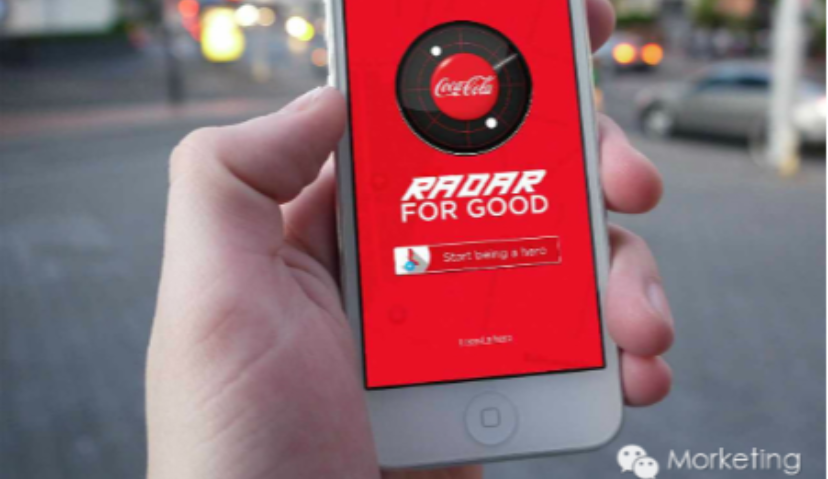 案例 | 可口可乐助人为乐Radar For Good手机应用