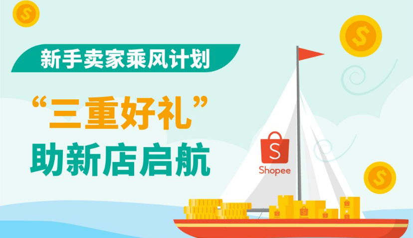 Shopee联合Payoneer推出“新手卖家乘风计划”，开新店免佣金