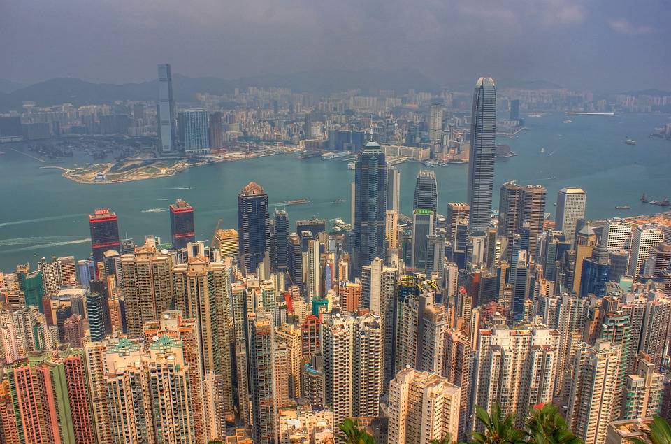 香港, 中国, 建筑物, 摩天大楼, 京华酒店, 高楼, 城市, 城市景观, 天际线